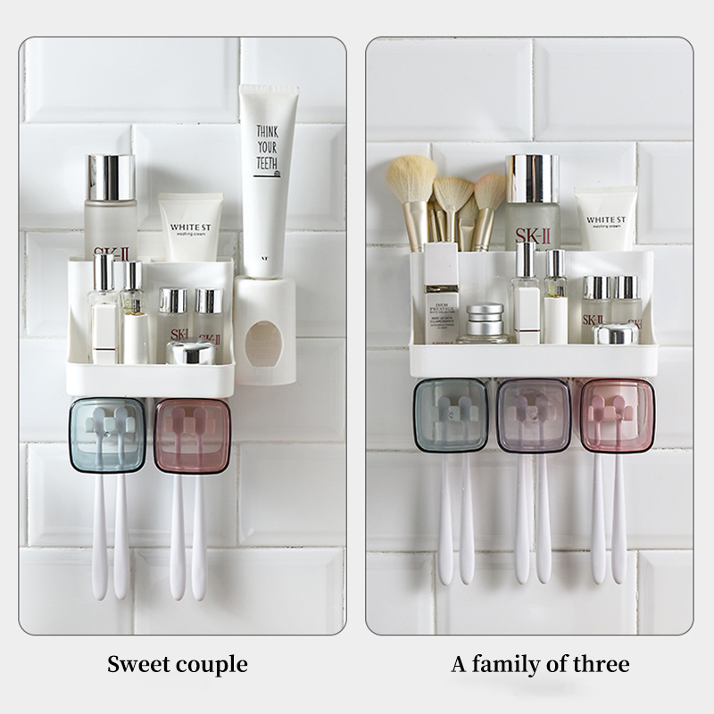 Toothpaste-Holders-Toothbrush-Rack-Wall-Mounted-Space-Saving-Toothbrush-Toothpaste-Squeezer-Kit-With-1801949-3