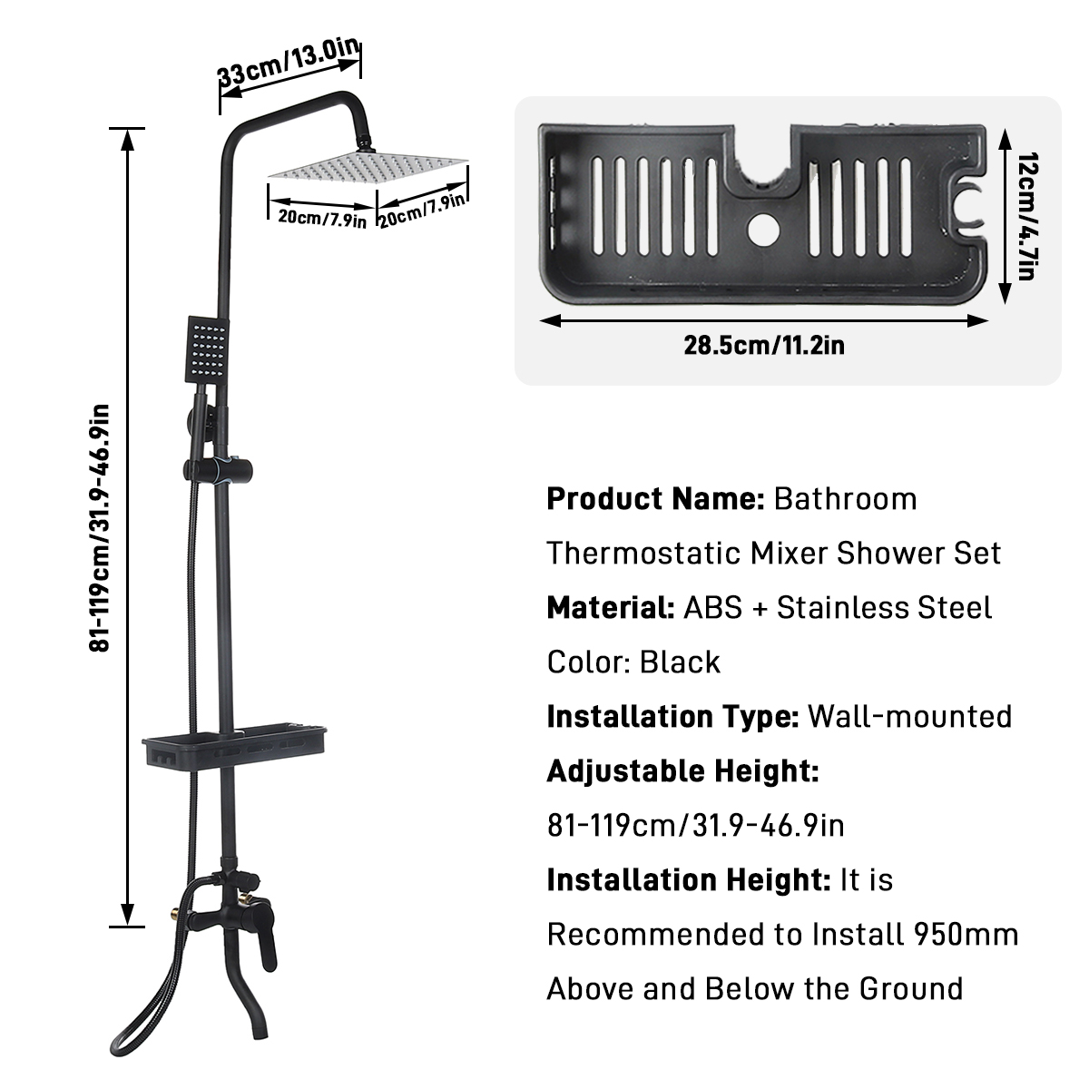 Wall-Mount-Exposed-Shower-System-with-Thermostatic-8-Inch-RoundSquare-Shower-Head-Adjustable-Handhel-1284370-2