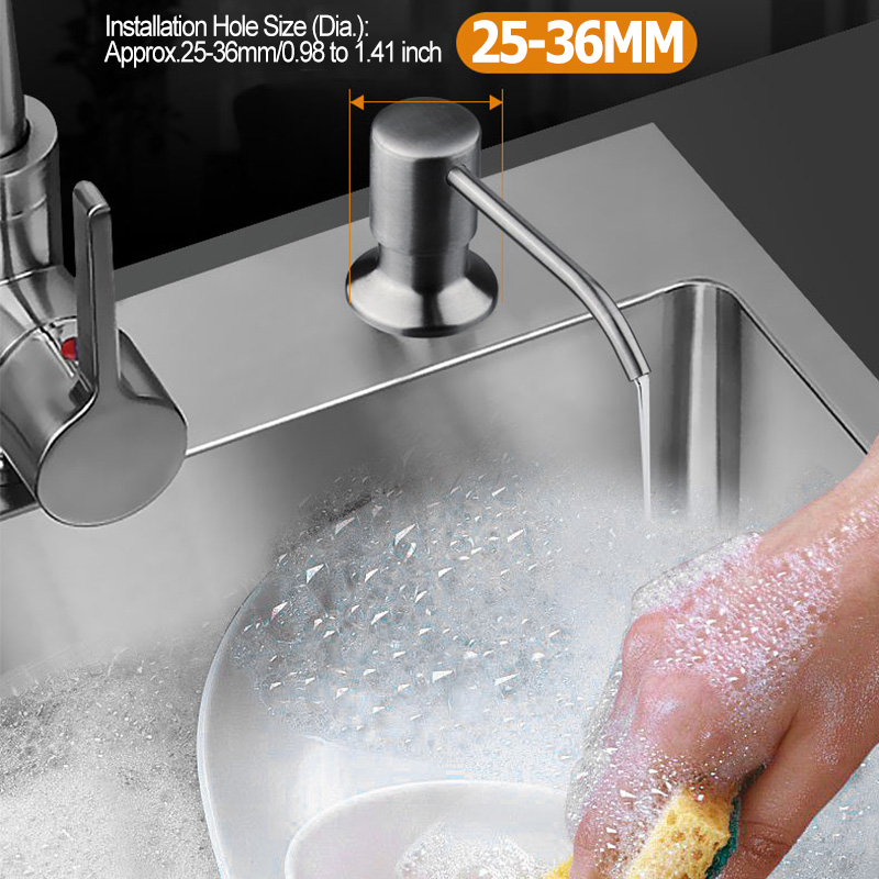 300ml-Stainless-Steel-Sink-Mounted-Liquid-Soap-Dispenser-Kitchen-Bathroom-Bottle-1574792-3