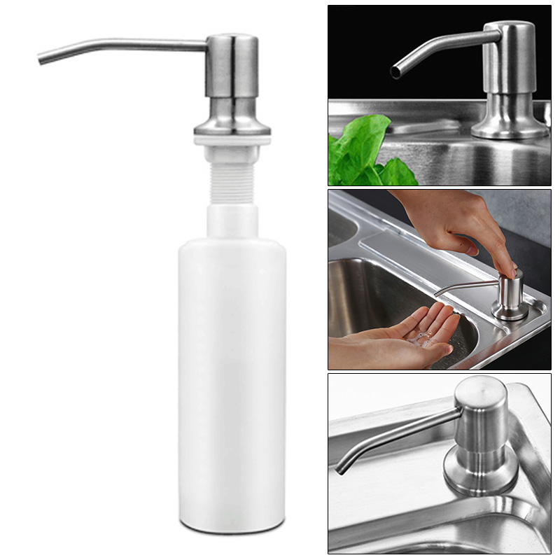 300ml-Stainless-Steel-Sink-Mounted-Liquid-Soap-Dispenser-Kitchen-Bathroom-Bottle-1574792-5