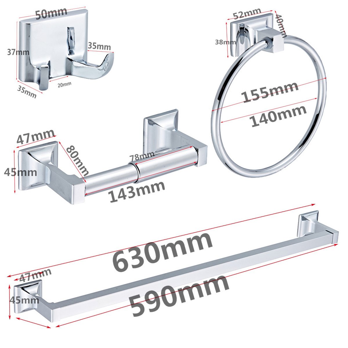 4-PCS-Towel-Bar-Set-Bath-Accessory-Bathroom-Hardware-Kit-Brushed-Holder-1634949-10