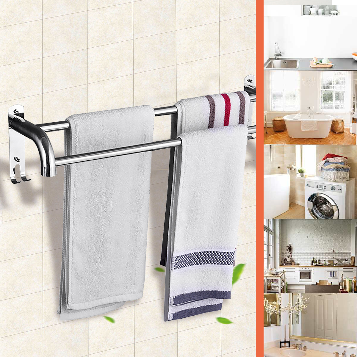 50cm-Stainless-Steel-Bath-Shelf-Wall-Mounted-Towel-Rail-Rack-Single-Double-Shelf-for-Bathroom-Storag-1838127-1