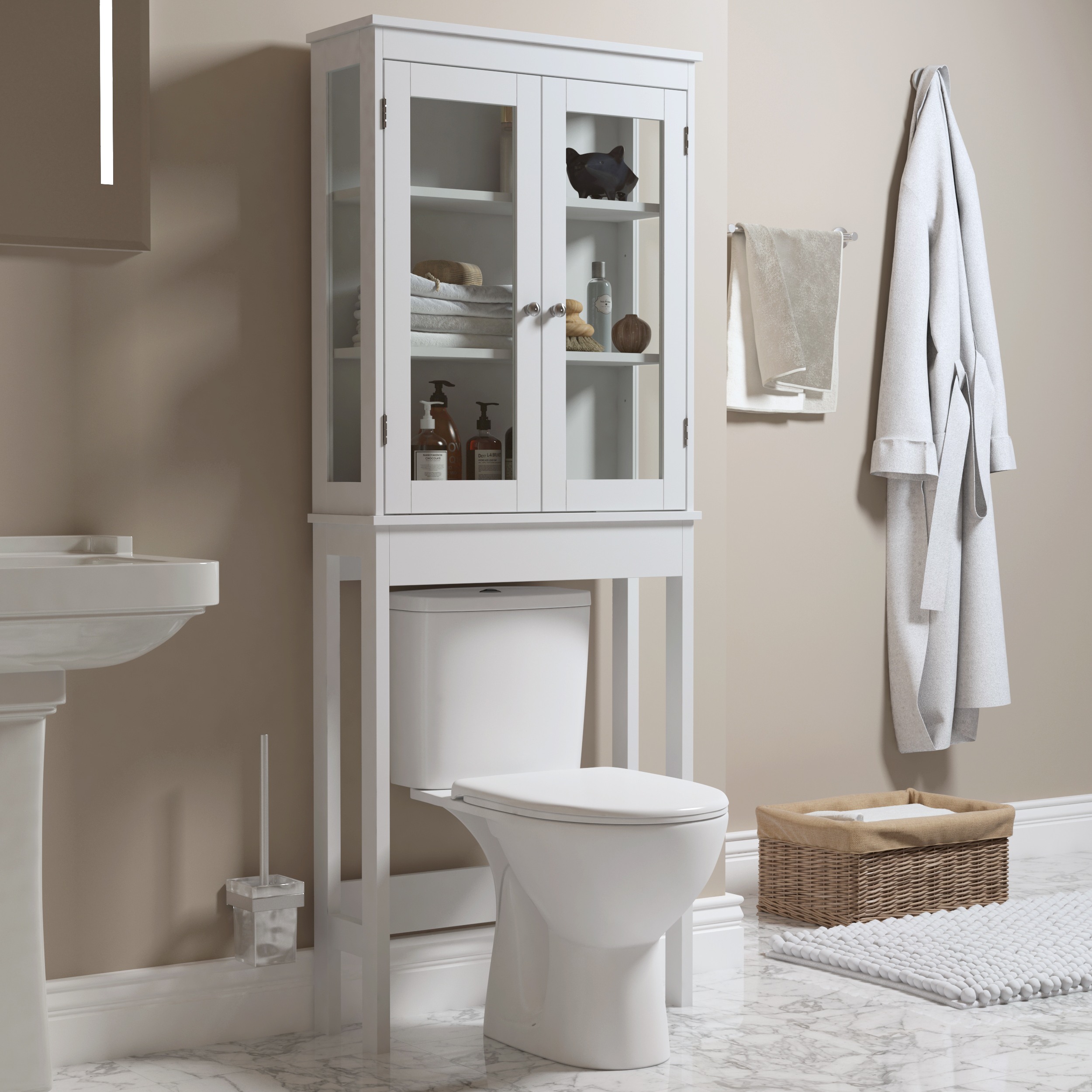 6622165cm-Over-the-Toilet-Storage-Cabinet-Bathroom-Shelves-Organizer-Space-Saver-Bath-Rack-1614005-7