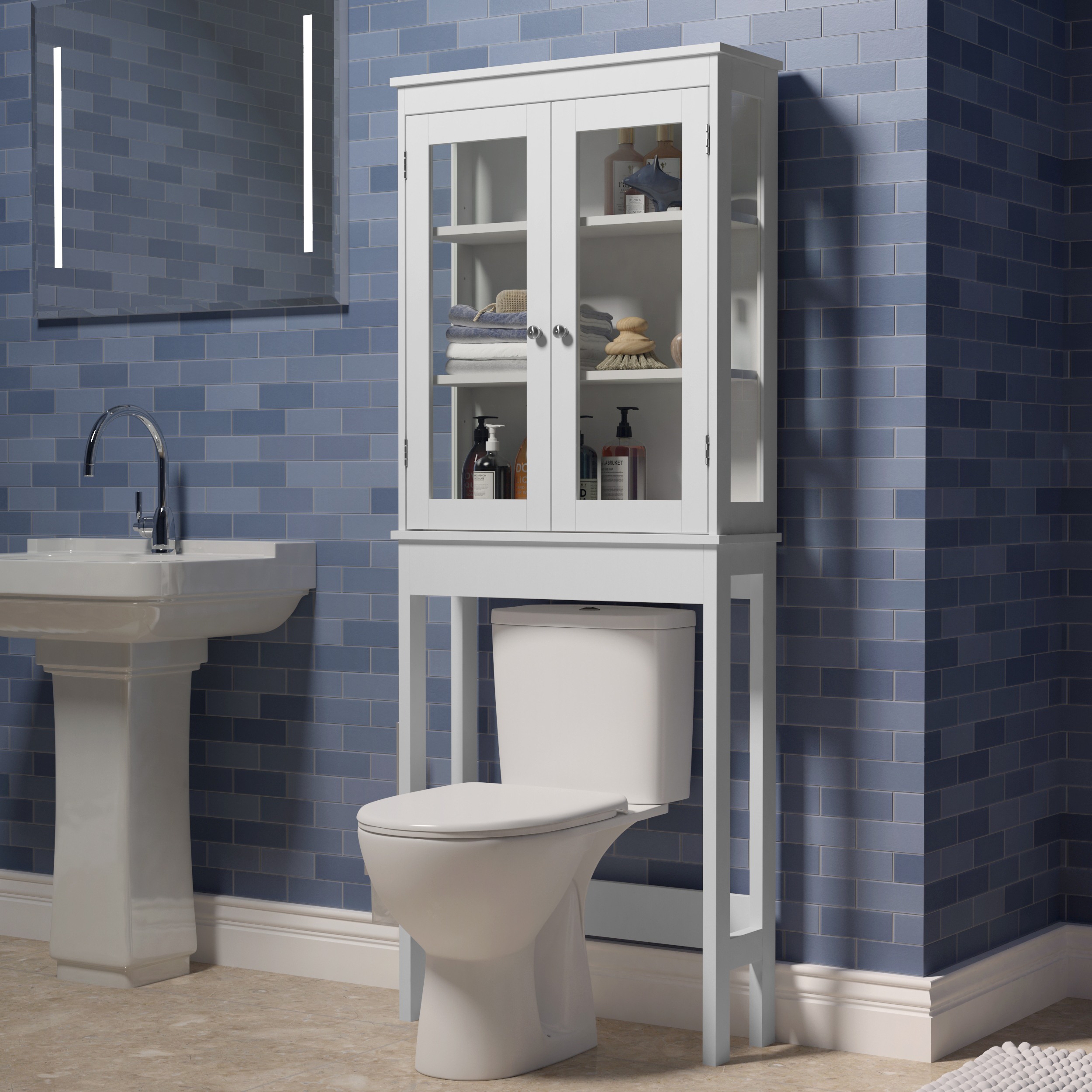 6622165cm-Over-the-Toilet-Storage-Cabinet-Bathroom-Shelves-Organizer-Space-Saver-Bath-Rack-1614005-8
