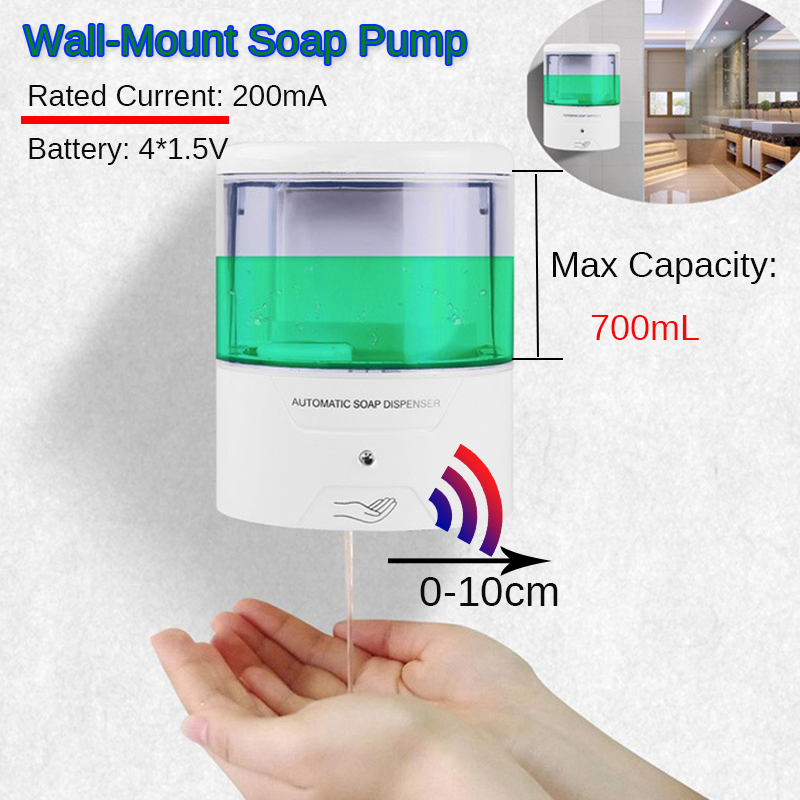 700ML-Automatic-Sensor-Soap-Foam-Liquid-Dispenser-Touch-Free-Wall-Mounted-Soap-Sanitizer-Pump-1562082-1