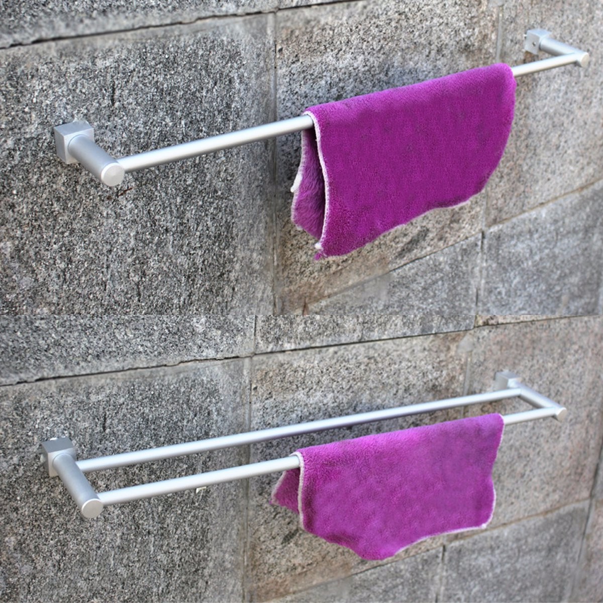 Aluminum-Double-Single-Shelf-Wall-Mounted-Towel-Holder-Bathroom-Rack-1156823-2