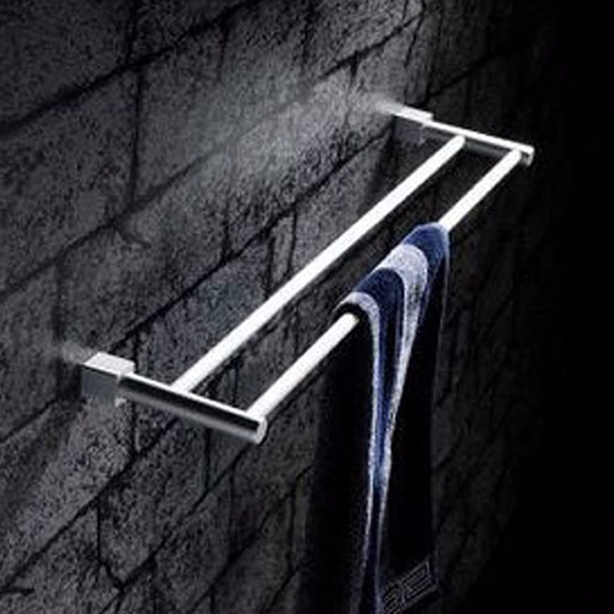 Aluminum-Double-Single-Shelf-Wall-Mounted-Towel-Holder-Bathroom-Rack-1156823-4