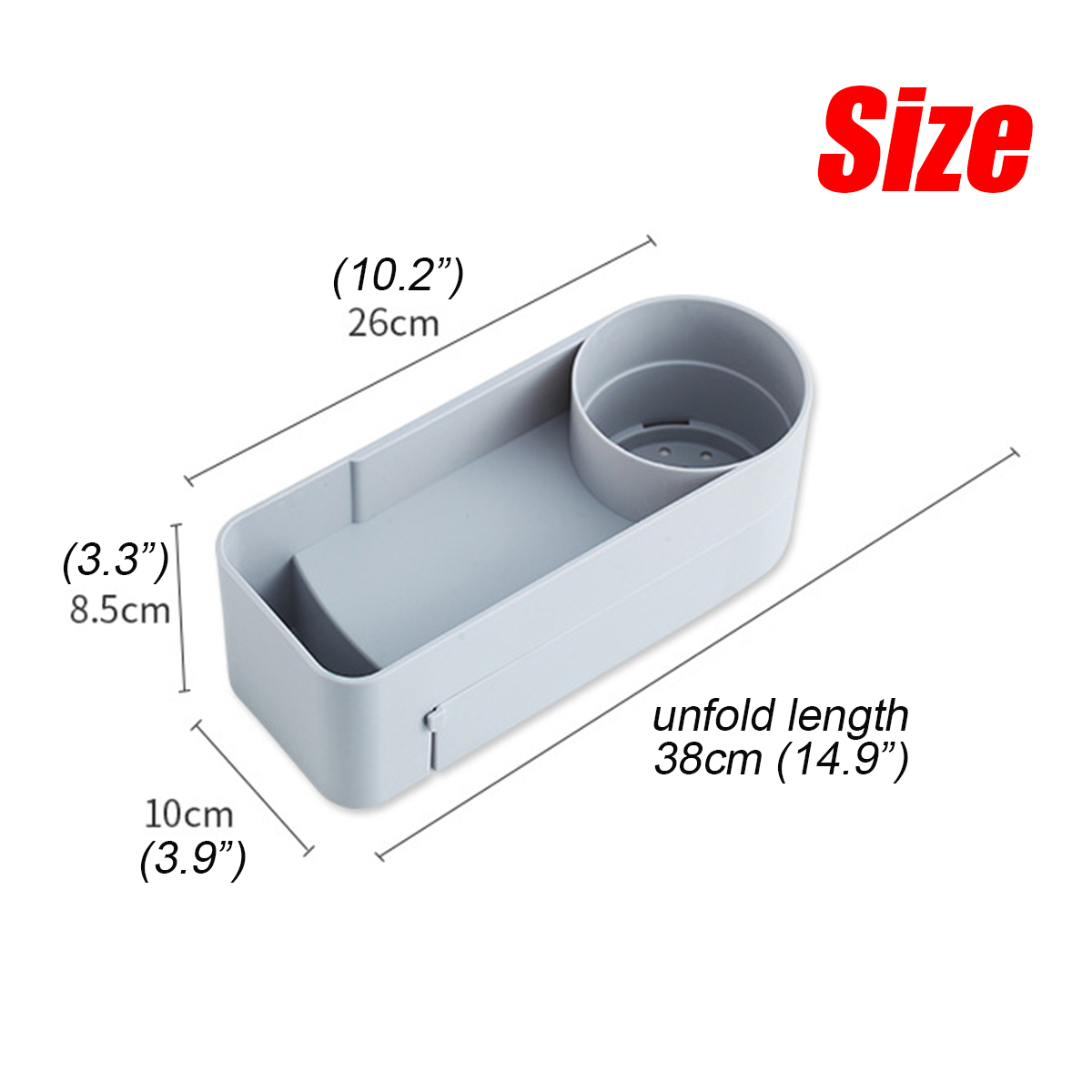 Bakeey-Non-perforated-Rotatable-Bathroom-Organizer-Wall-Mounted-Kitchen-Storage-Shelf-Shower-Shampoo-1659401-4