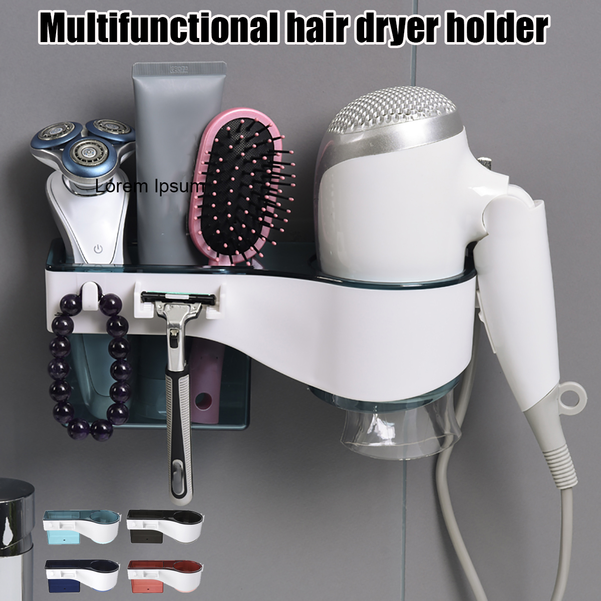 Hair-Dryer-Stand-Holder-Rack-Shelf-Wall-Mounted-Sticker-Bath-Storage-1784366-2