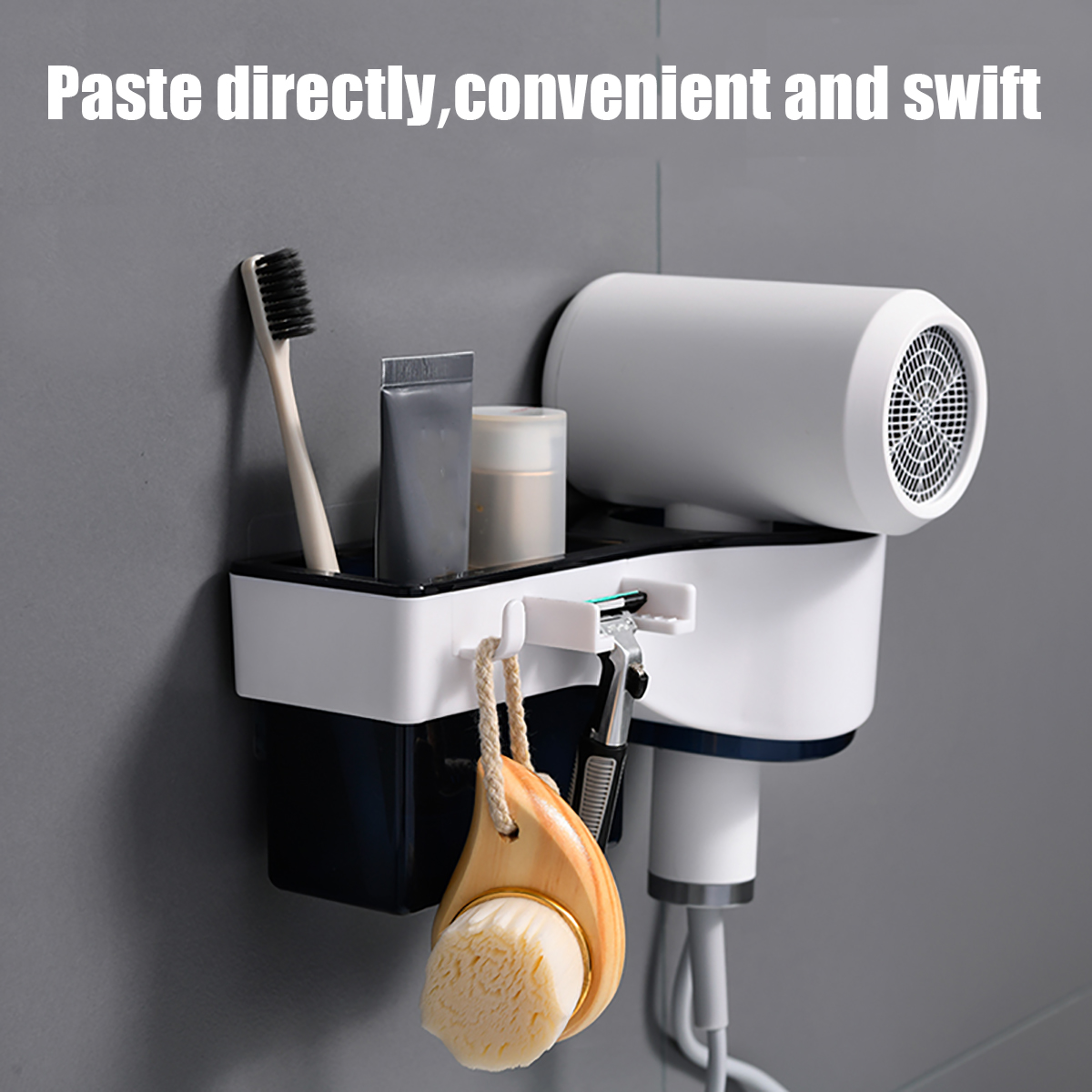 Hair-Dryer-Stand-Holder-Rack-Shelf-Wall-Mounted-Sticker-Bath-Storage-1784366-3