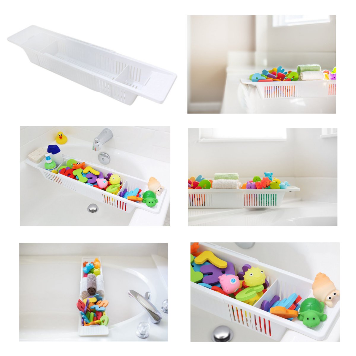 Honana-BX-592-Adjustable-Kids-Bathtub-Shower-Toy-Organizer-Basket-Retractable-Storage-Holder-1155475-1