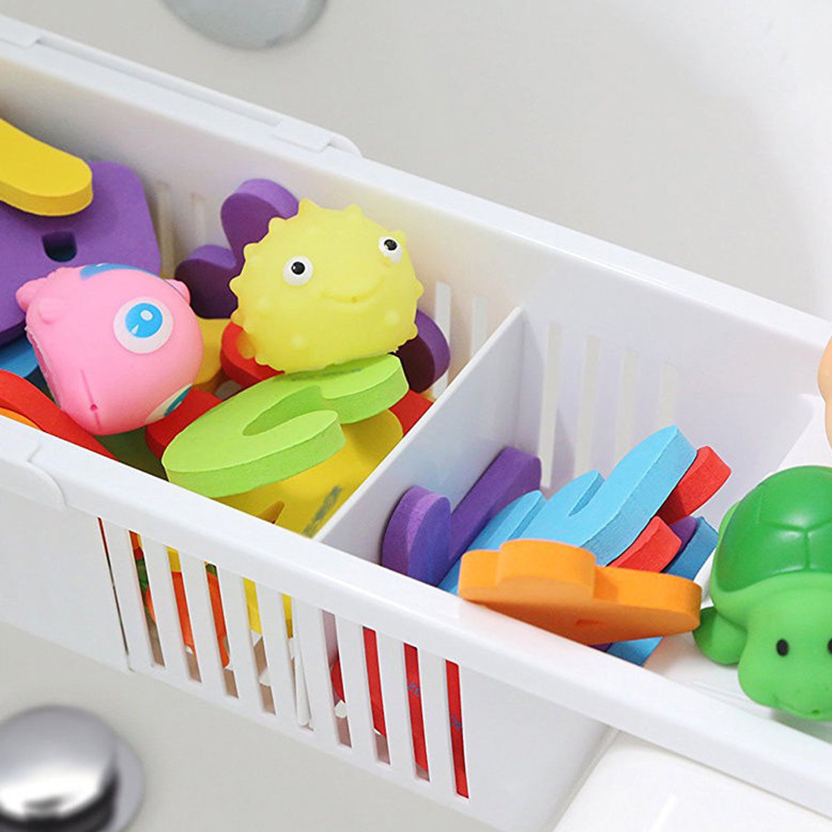 Honana-BX-592-Adjustable-Kids-Bathtub-Shower-Toy-Organizer-Basket-Retractable-Storage-Holder-1155475-2