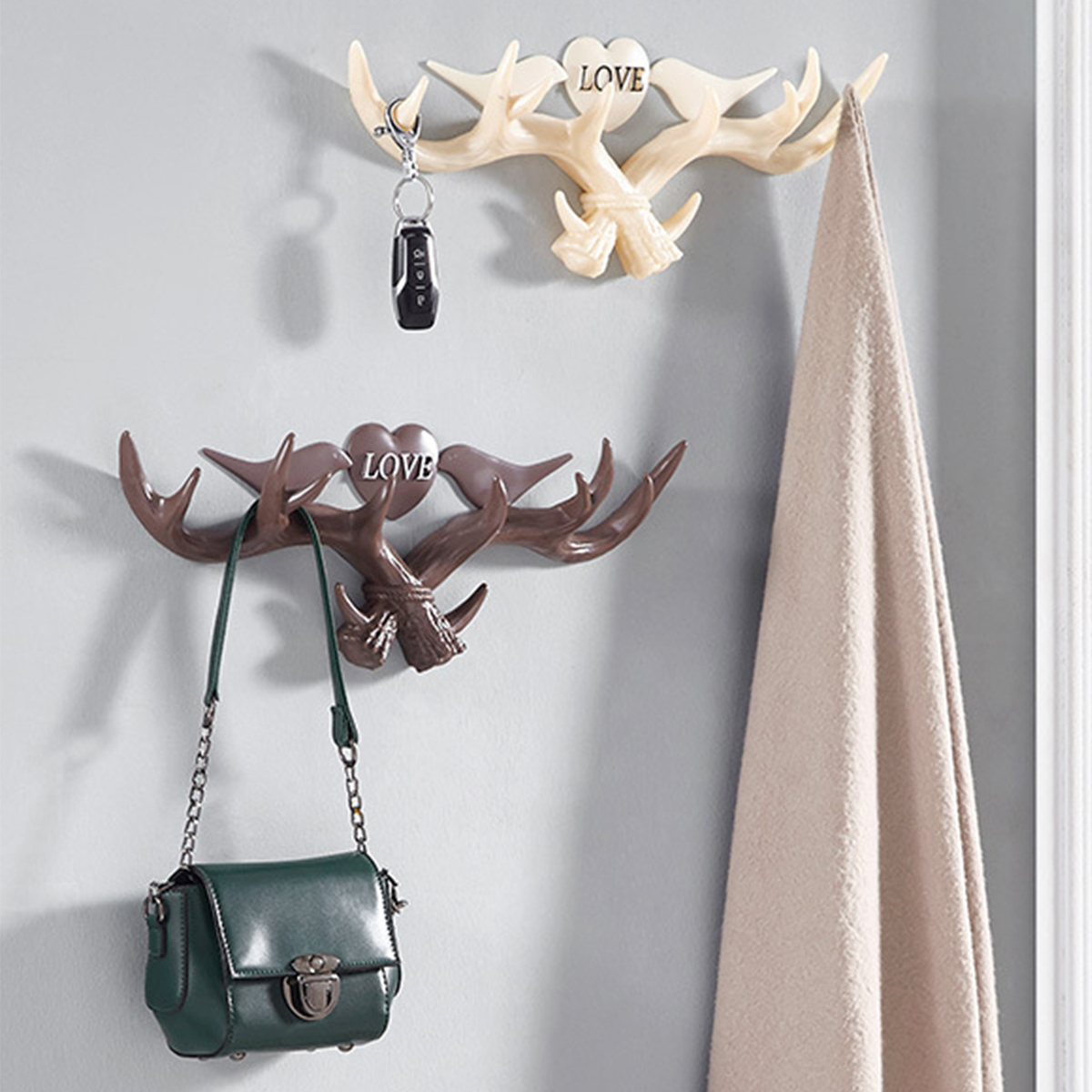 Love-Vintage-Deer-Antler-Wall-Hanger-Decoration-Coat-Hook-And-Hat-Rack-4-Color-Holder-1403840-2