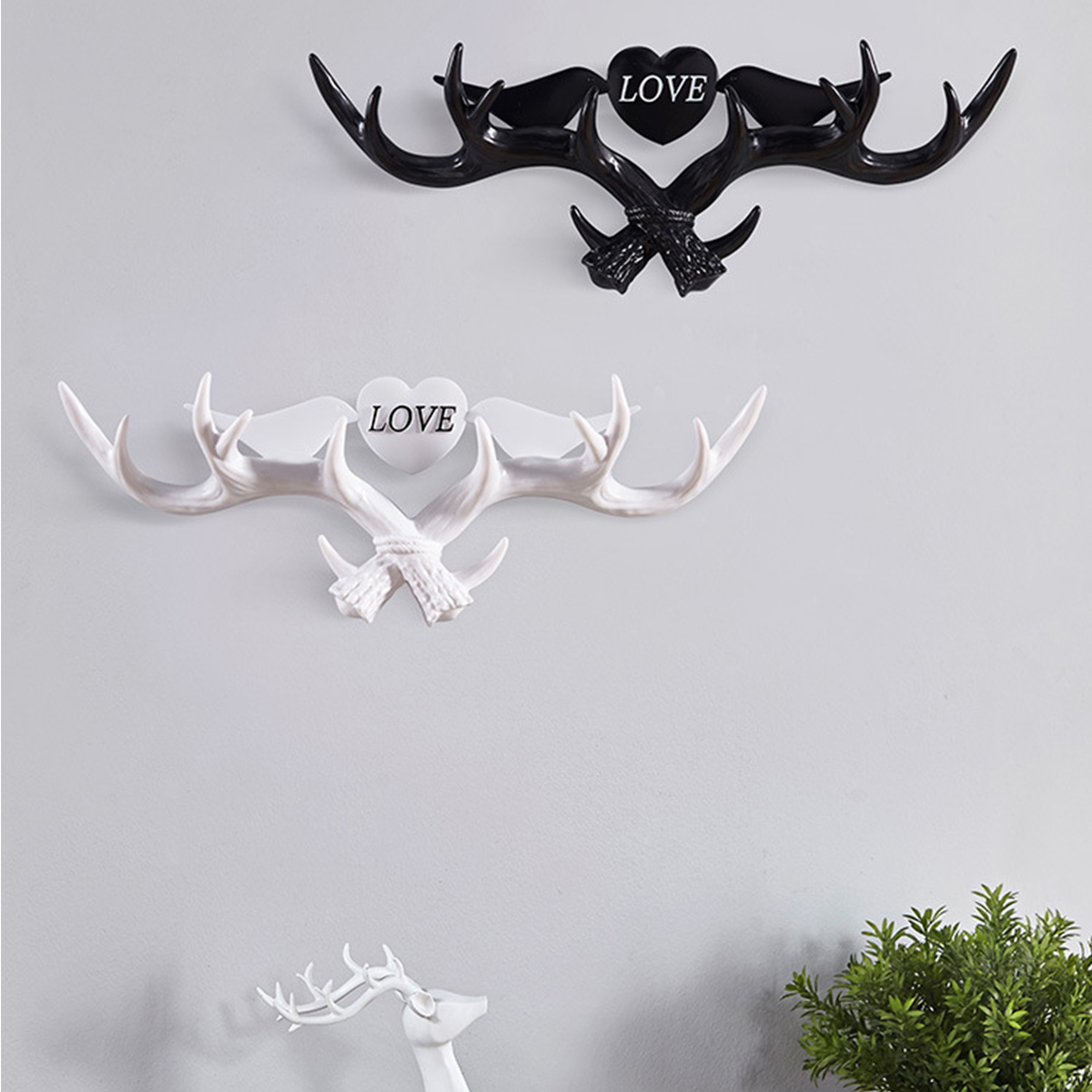 Love-Vintage-Deer-Antler-Wall-Hanger-Decoration-Coat-Hook-And-Hat-Rack-4-Color-Holder-1403840-5
