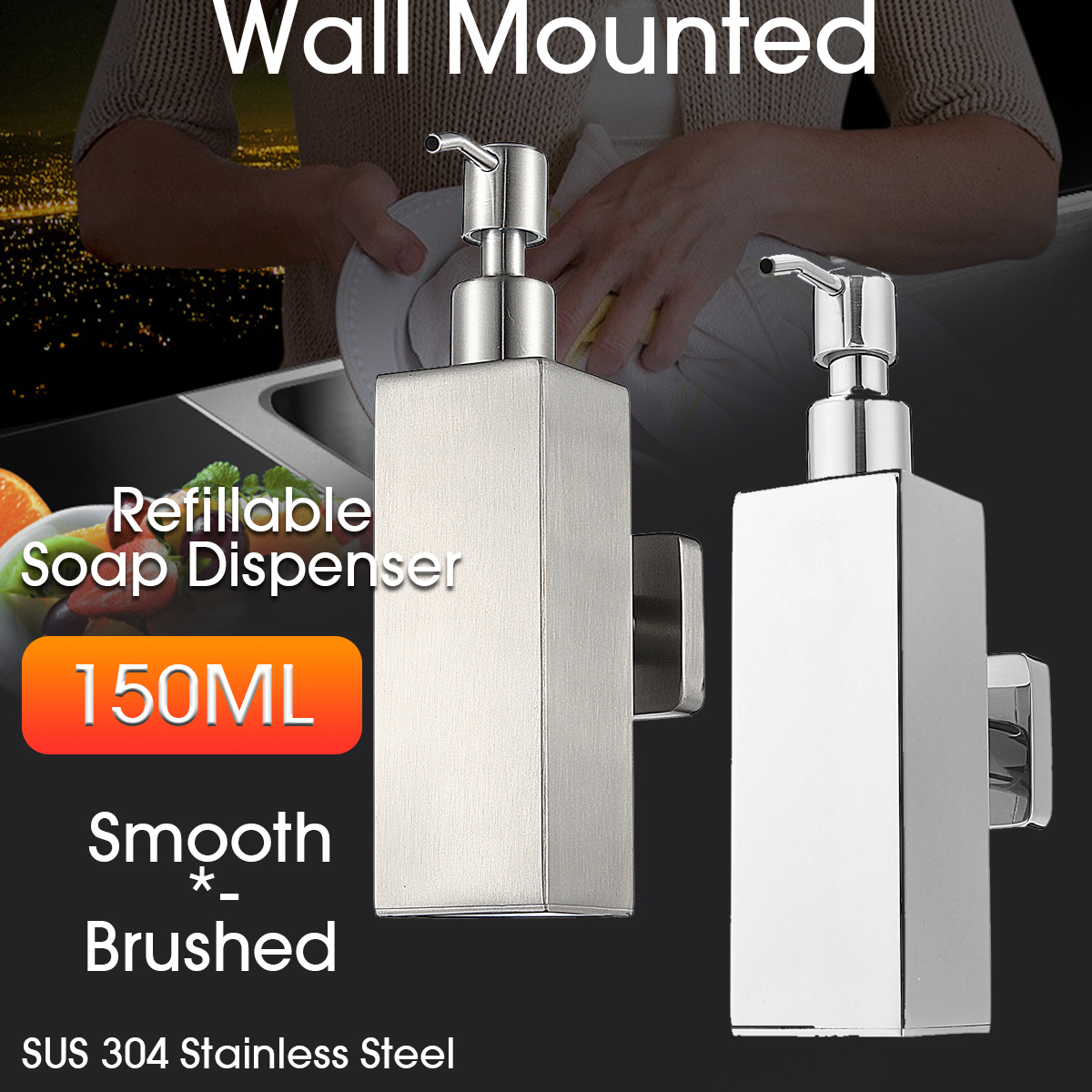 Stainless-Steel-Hand-Soap-Dispenser-Liquid-Bottle-Holder-Wall-Mounted-Bathroom-Storage-1427272-1