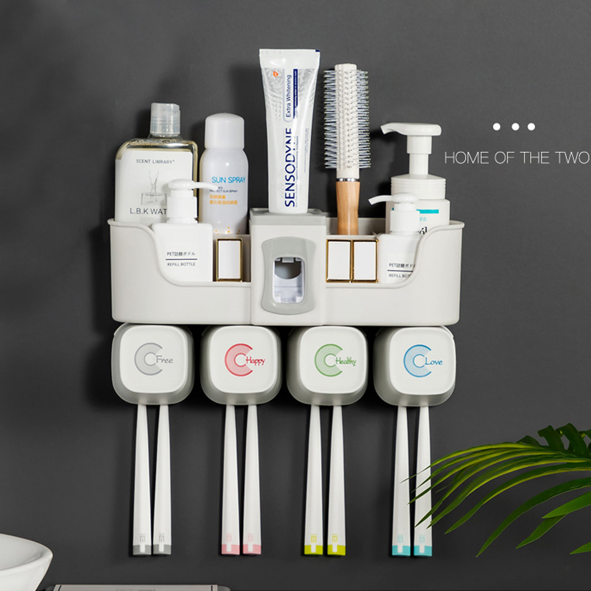 Toothbrush-Holder-Mulitfunction-Wall-Toothpaste-Squeezer-Dispenser-for-Bathroom-Accessories-Storage--1838135-2
