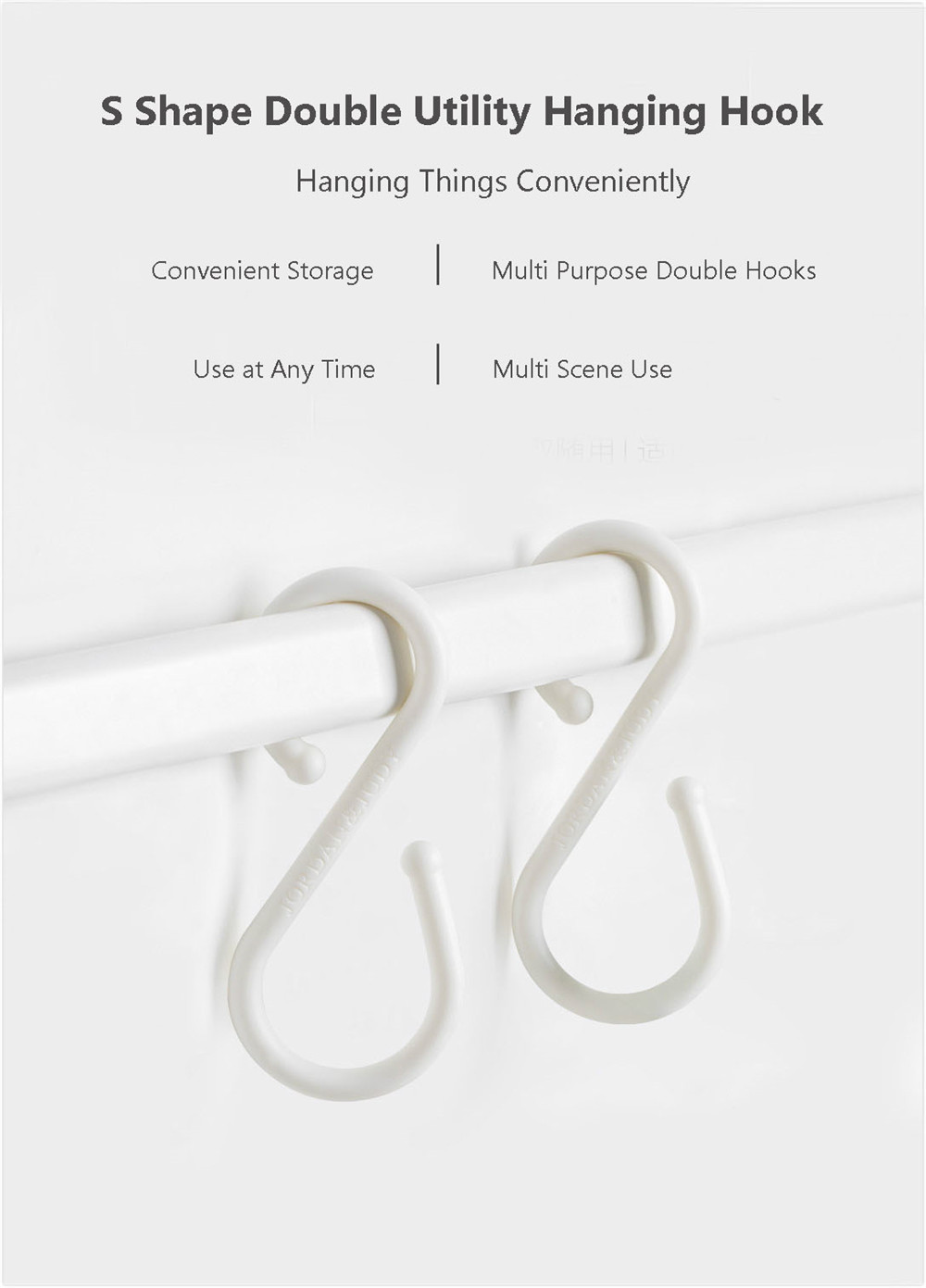 U-10Pcs-S-Shape-Double-Hooks-White-Clothes-Hanger-For-Bathroom-Kitchen-Bedroom-from-Xiaomi-Youpin-1368518-5