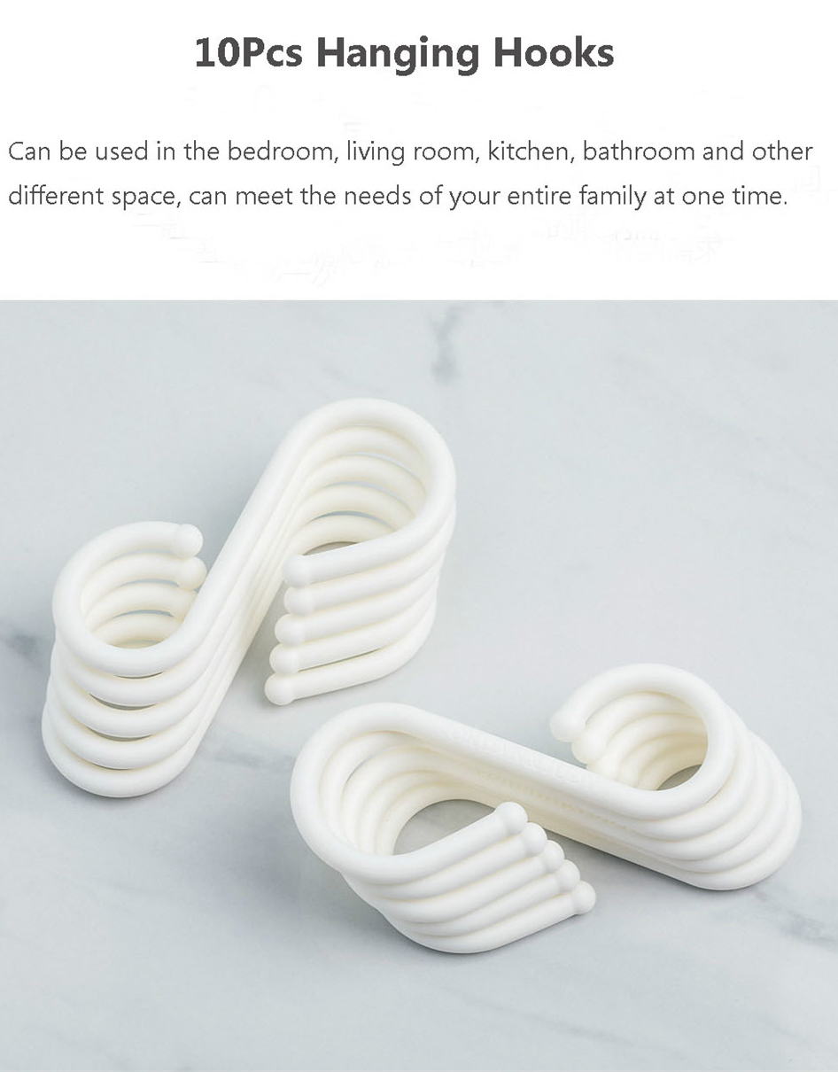 U-10Pcs-S-Shape-Double-Hooks-White-Clothes-Hanger-For-Bathroom-Kitchen-Bedroom-from-Xiaomi-Youpin-1368518-7