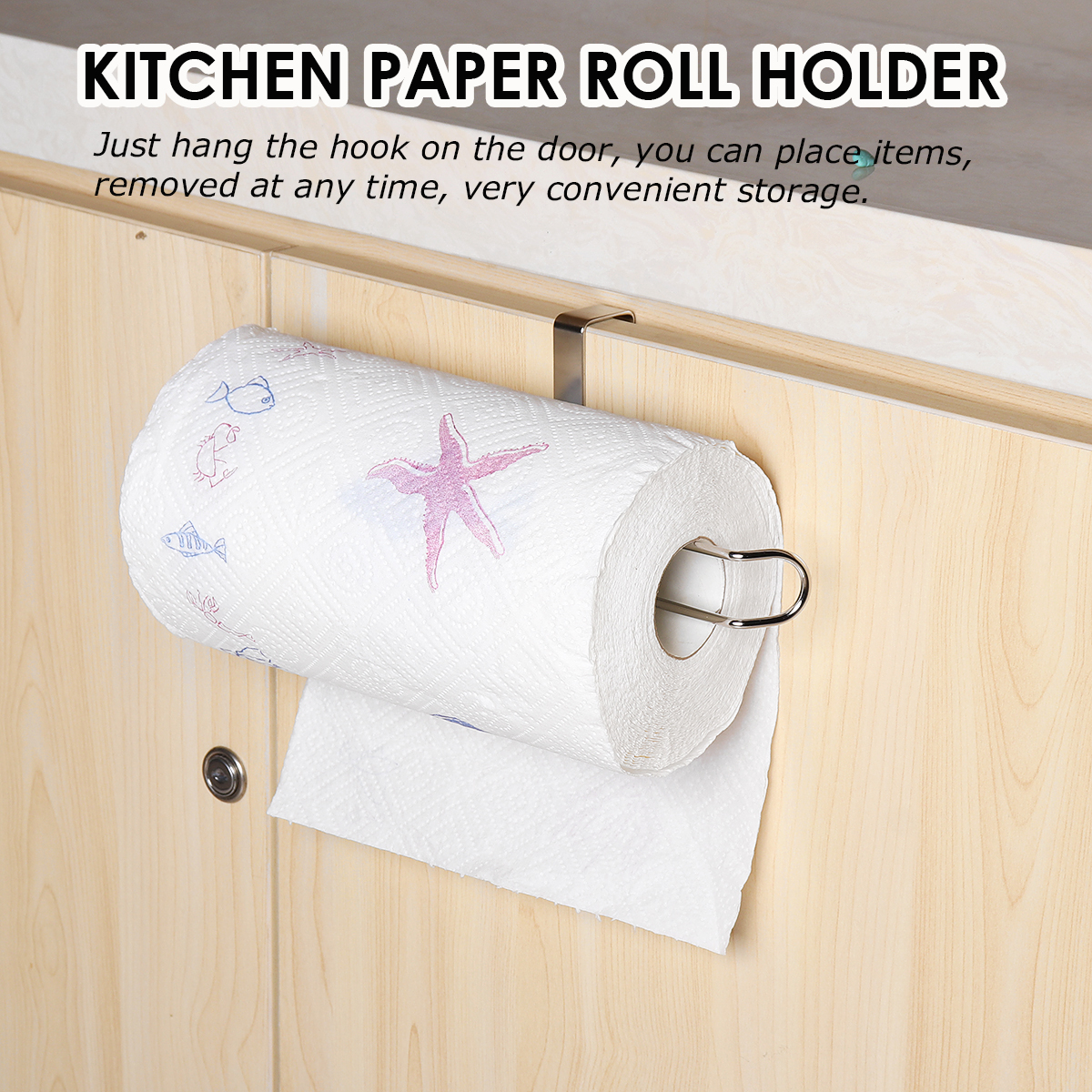 Under-Cabinet-Paper-Roll-Rack-Shelf-Towel-Holder-Stand-Hanger-Organizer-Tool-1723517-2