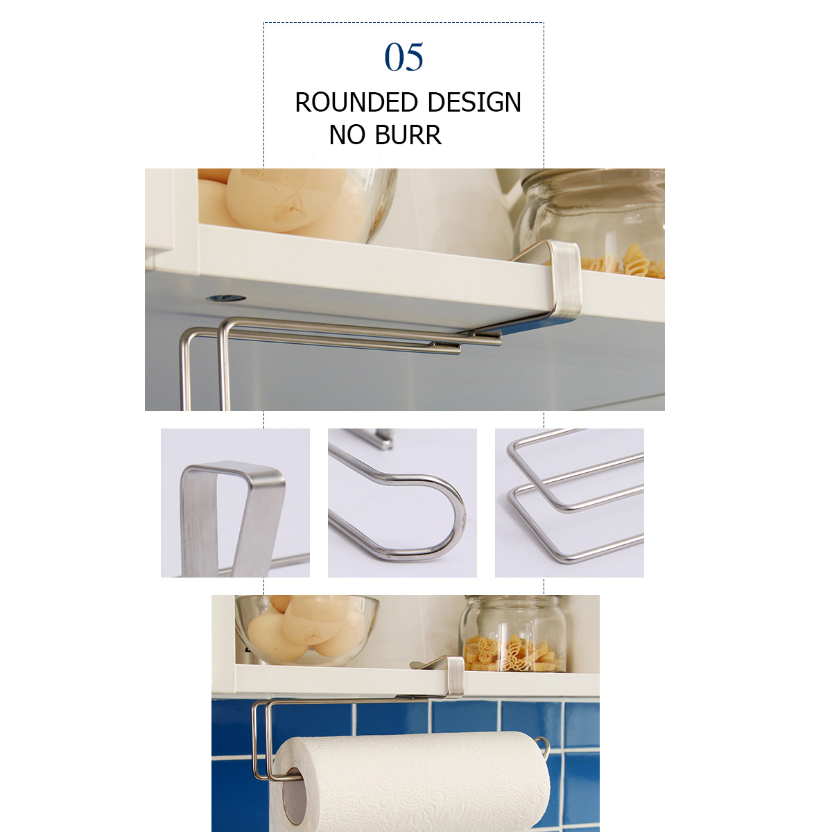 Under-Cabinet-Paper-Roll-Rack-Shelf-Towel-Holder-Stand-Hanger-Organizer-Tool-1723517-5