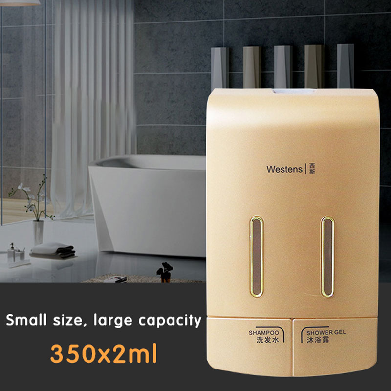 Wall-Mounted-Double-Manual-Liquid-Soap-Dispenser-Hand-Pressing-Lotion-Container-1614919-2
