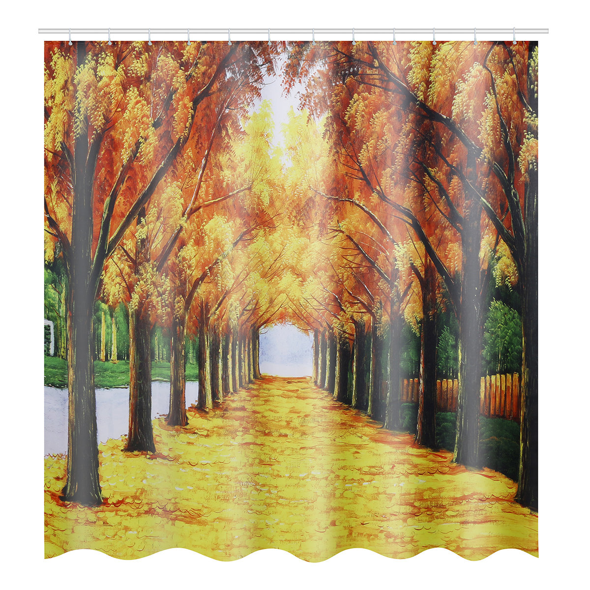 180X180CM-Forest-Waterproof-Shower-Curtain-Bathroom-Toilet-Lid-Seat-Cover-Bath-Mat-Pad-Set-1563971-3