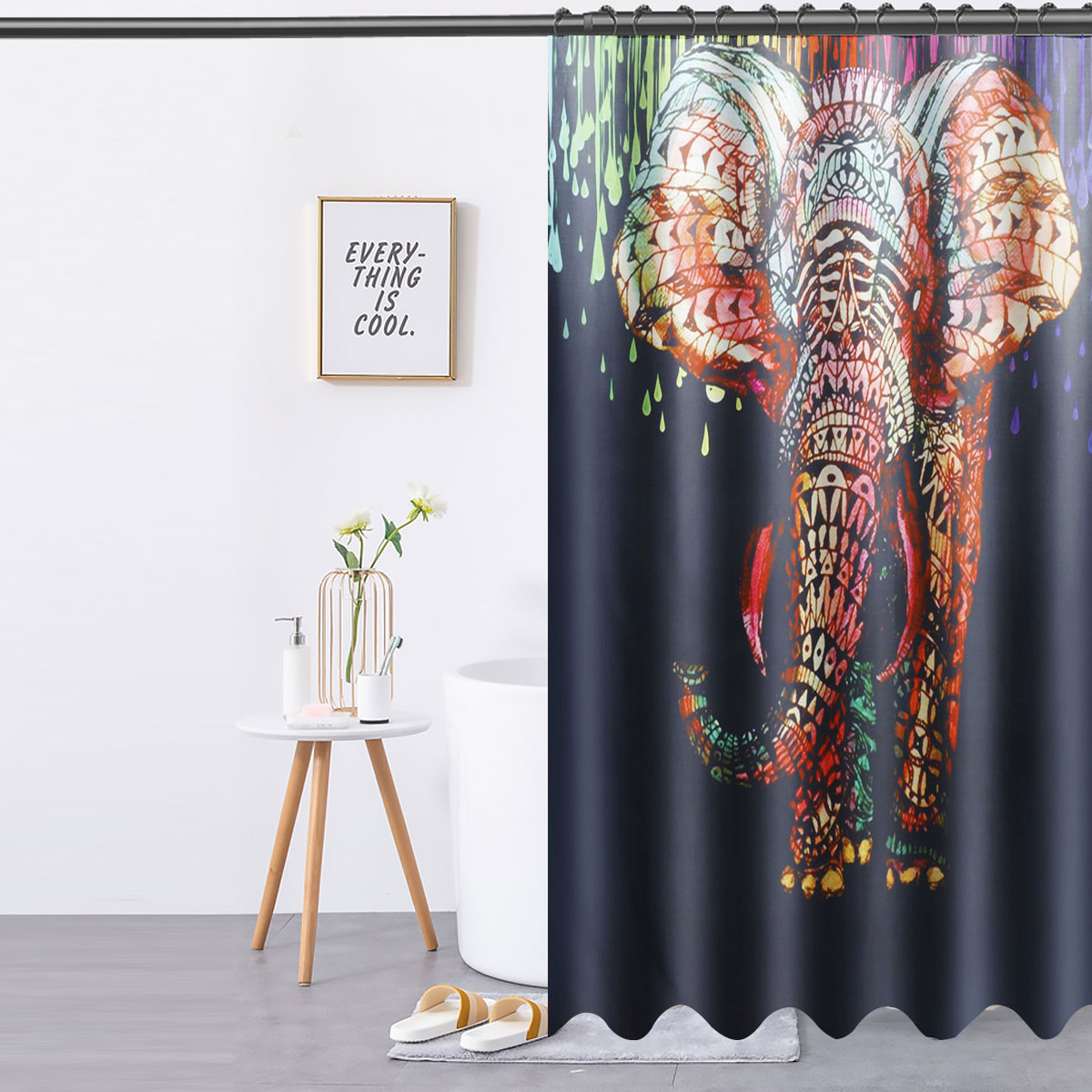180x180CM-Africa-Elephant-Shower-Curtain-Waterproof-Durable-Shower-Curtain-1920570-2