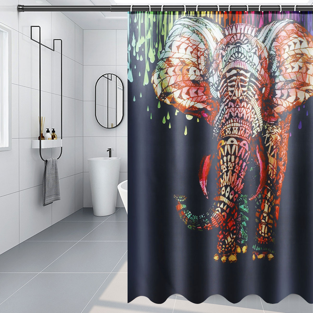 180x180CM-Africa-Elephant-Shower-Curtain-Waterproof-Durable-Shower-Curtain-1920570-3