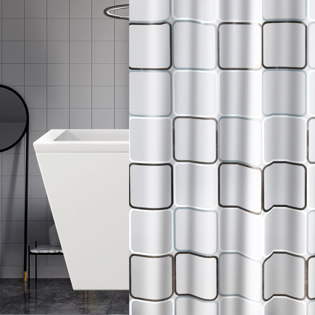 240x200CM-Big-Cube-Shower-Curtain-Waterproof-Mildewproof-Easy-to-Clean-Shower-Curtain-1862489-2