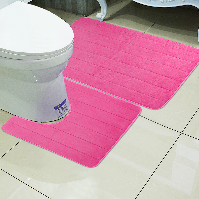 2pcs-Super-Absorbent-Memory-Foam-Coral-Velvet-Toilet-Mat-Set-Bathroom-Rug-Floor-Feet-Cushion-1098092-4
