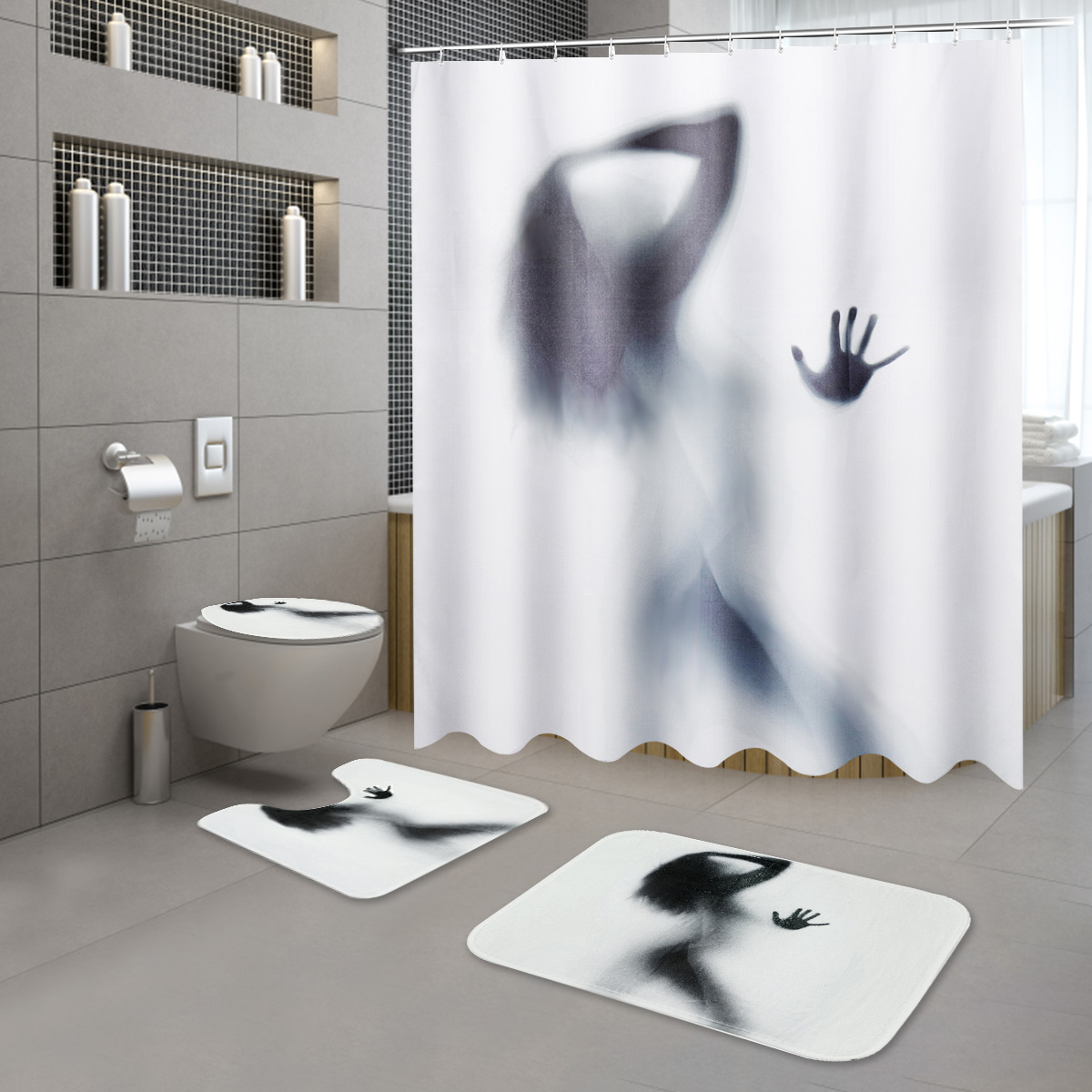 3PcsSet-Bathroom-Rug-Mats-Female-Shadow-Anti-slip-Carpet-Shower-Toilet-Rug-Floor-Mat-1373081-3