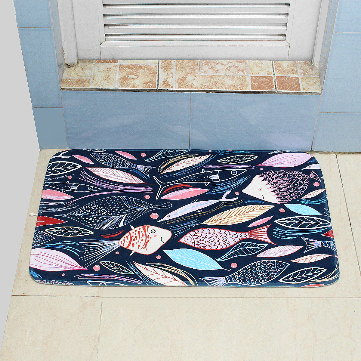 4575cm-Bathroom-Shower-Bath-Mat-Non-Slip-Back-Carpet-Mat-Toilet-Rug-Leaves-Design-1376502-11