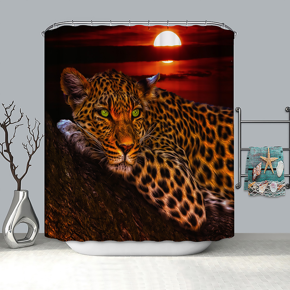70-x-70-African-Leopard-Shower-Curtain-Wildlife-Animal-Sunset-Cheetah-Polyester-Shower-Curtains-Wate-1956998-7