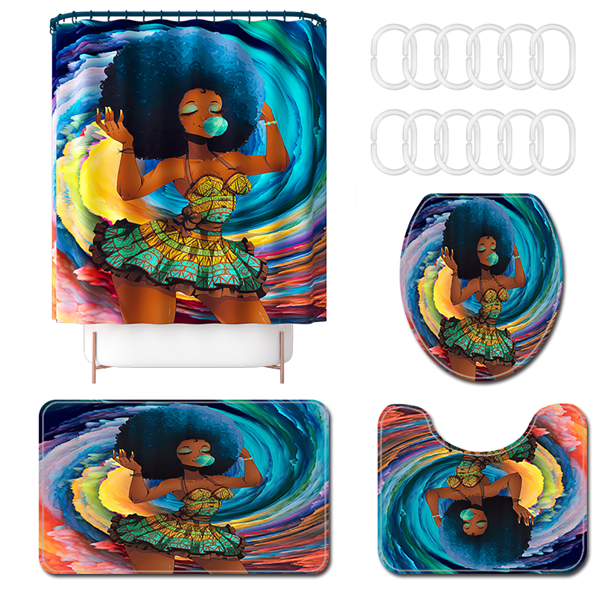 African-American-Black-Women-Waterproof-Shower-Curtain-Set-with-Rugs-Non-Slip-Bathroom-Mat-Toilet-Ru-1924766-14