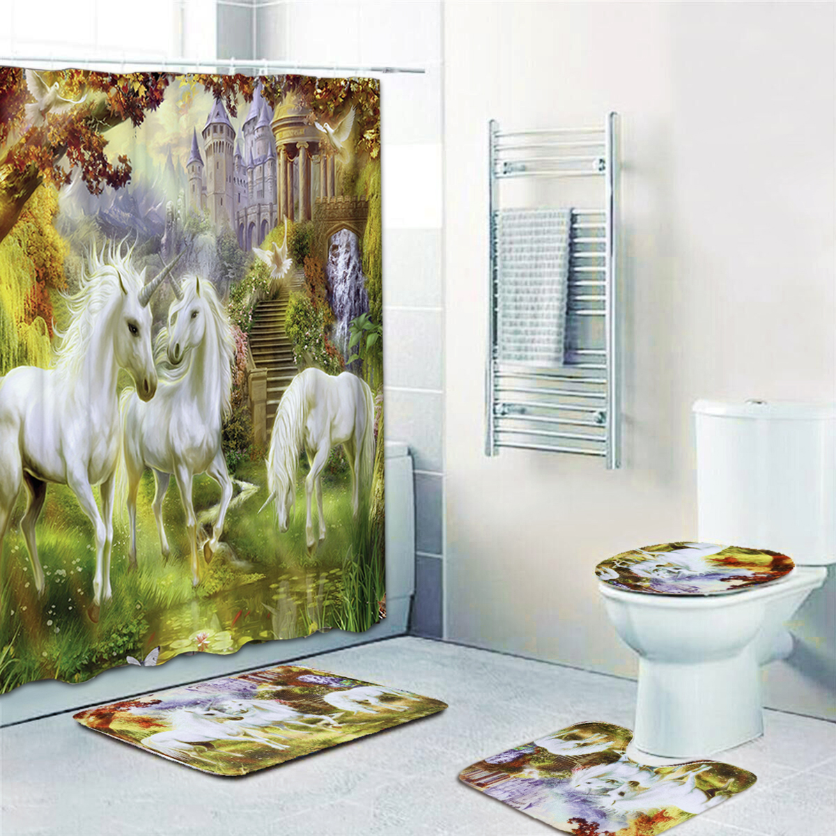 Bathroom-Non-Slip-Toilet-Lid-Seat-Cover-Bath-Mat-Pedestal-Rug-Shower-Curtain-Set-1638905-3