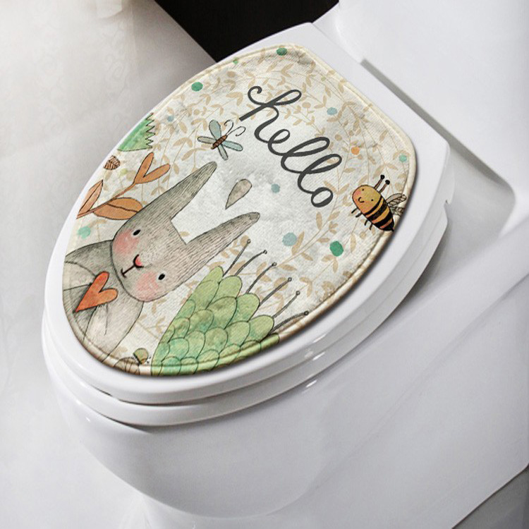 Carpet-Absorbent-Non-Slip-Pedestal-Rug-Lid-Bathroom-Toilet-Cover-Bath-Mat-New-Cut-Cartoon-Rabbit-1254593-6