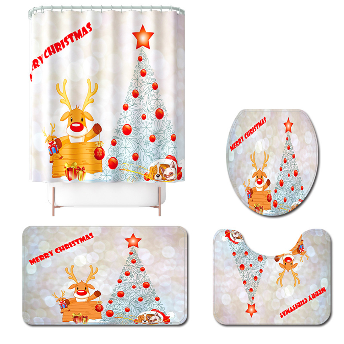 Christmas-Tree-Xmas-Bathroom-Shower-Curtain-Toilet-Cover-Rug-Floor-Bath-Mat-1818013-11