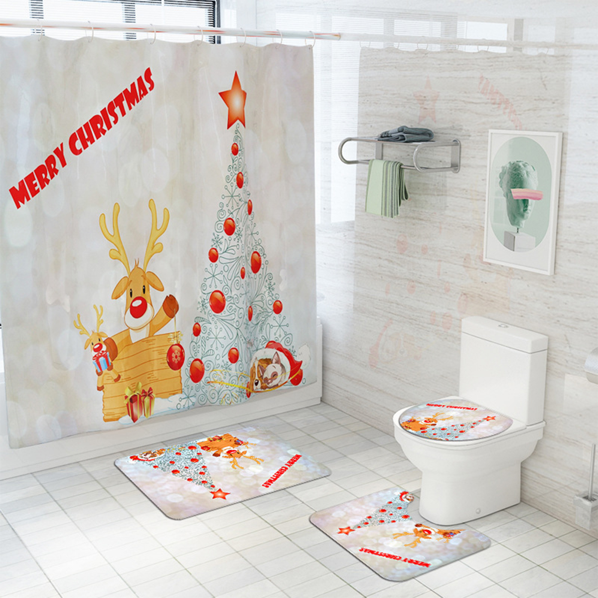 Christmas-Tree-Xmas-Bathroom-Shower-Curtain-Toilet-Cover-Rug-Floor-Bath-Mat-1818013-6
