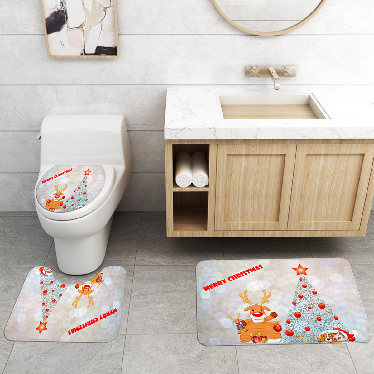 Christmas-Tree-Xmas-Bathroom-Shower-Curtain-Toilet-Cover-Rug-Floor-Bath-Mat-1818013-7