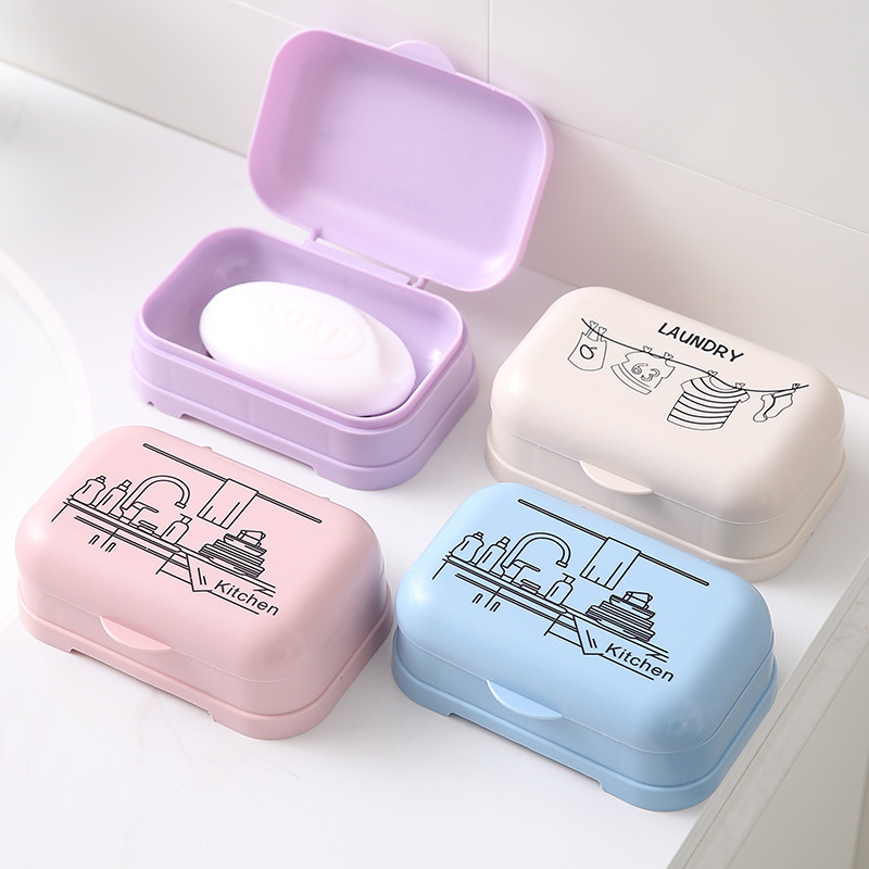 L856-Soap-Dish-Bathroom-Home-Clam-Shell-Soap-Storage-Box-Slip-Easy-To-Clean-Protective-Cover-Bathroo-1575338-2