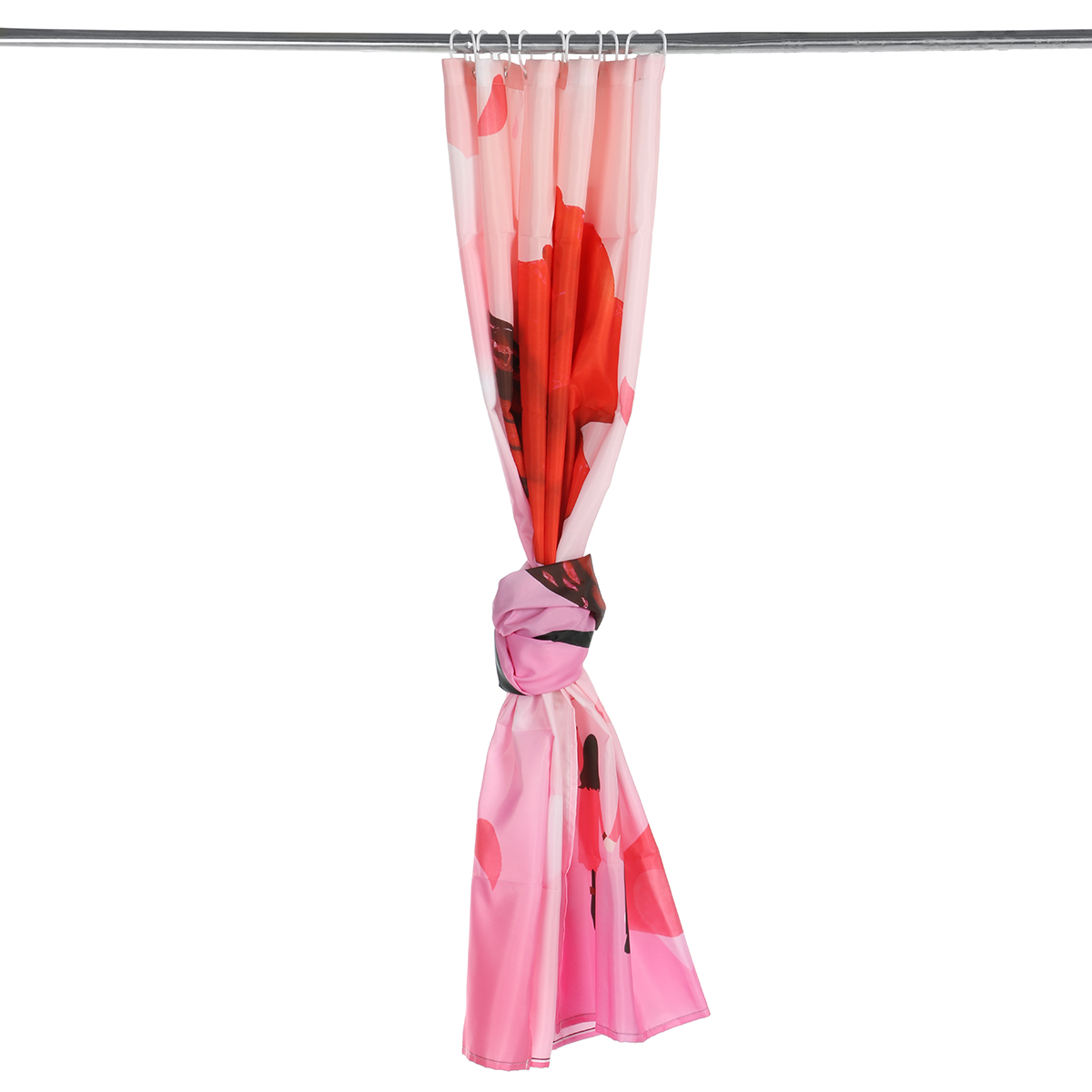 Rose-Flower-Waterproof-Shower-Curtain-Non-Slip-Rug-Toilet-Cover-Bath-Mat-Decor-1821912-9