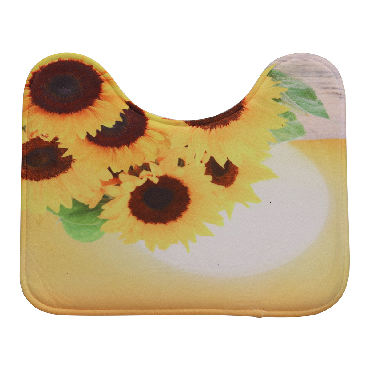 Sunflower-Waterproof-Shower-Curtain-Toilet-Lid-Cover-Bathroom-Non-slip-Mat-Set-1814616-7