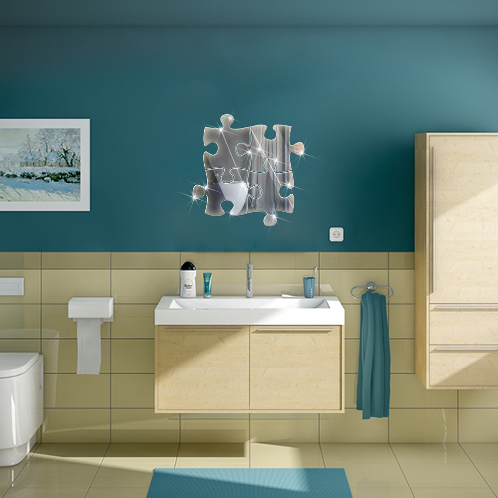 Honana-BX-215-Removeable-Bathroom-Mirrors-Sticker-Puzzles-DIY-Mirror-Wall-Sticker-Acrylic-Solid-1127296-1