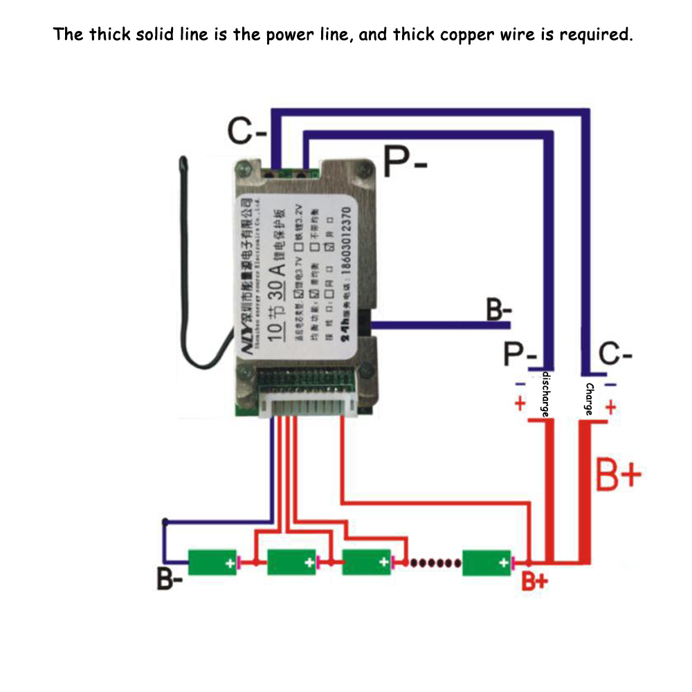 36V-40A-10-Series-Balance-Lithium-Battery-Protection-Board-18650-Polymer-Protection-Split-Port-1965068-1