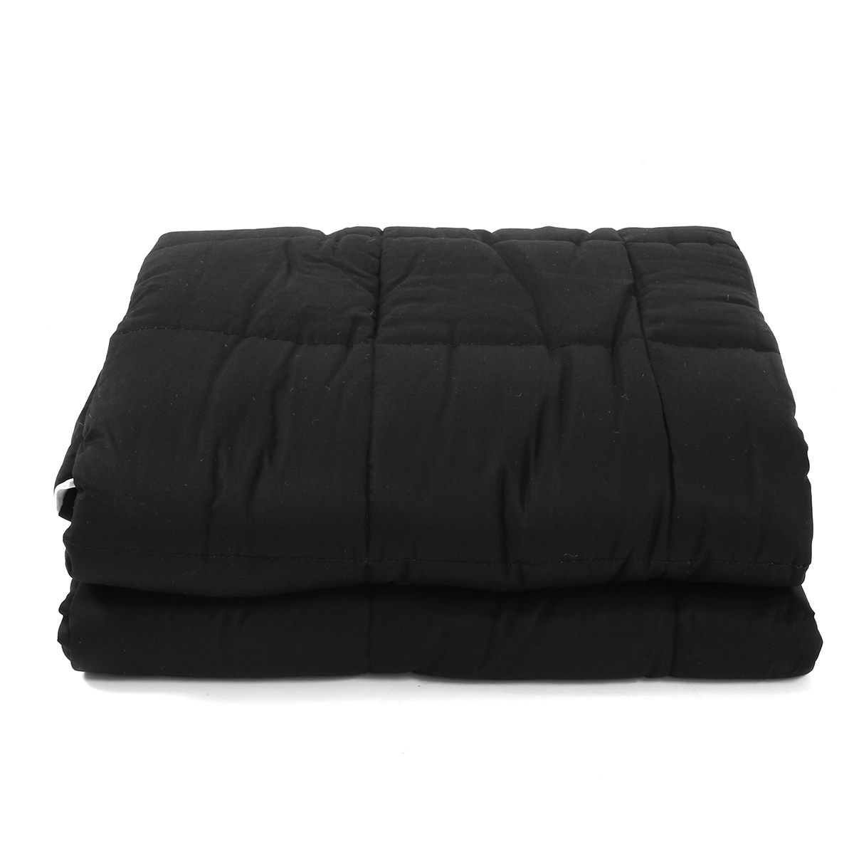 100x150CM-Weighted-Cotton-Blanket-Heavy-Sensory-Relax-45--7--95Kg-Black-Blankets-1349469-4