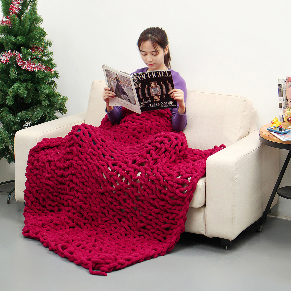 100x150cm-Handmade-Knitted-Blanket-Cotton-Soft-Washable-Lint-free-Throw-Blankets-1422186-3