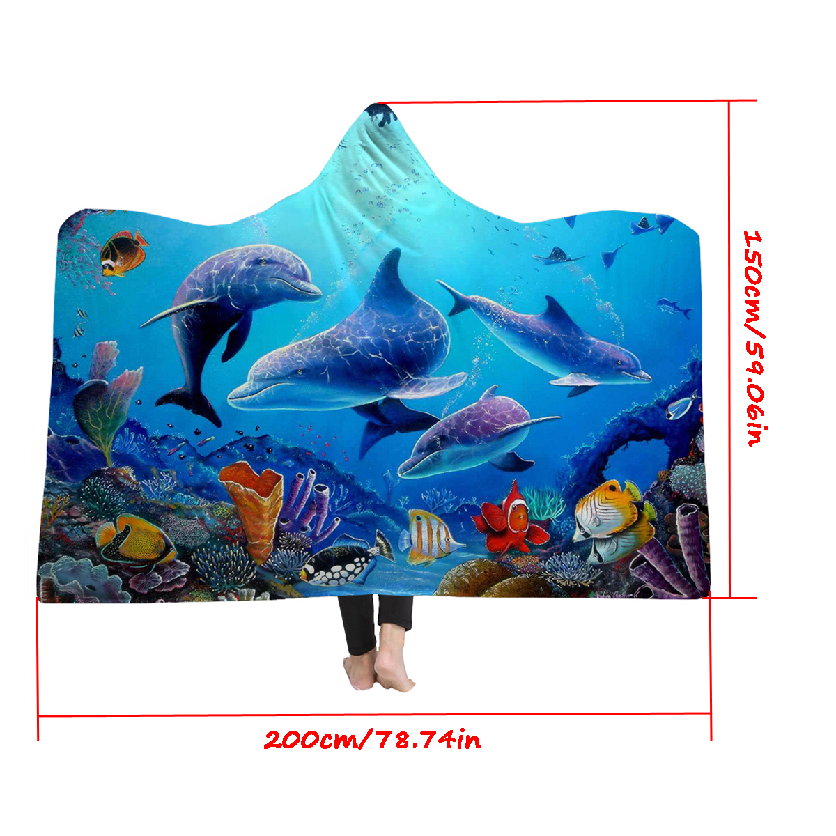150x200cm-Kid-Adult-Hooded-Blankets-Soft-Ocean-World-Wearable-Throw-Blankets-Cloak-1424009-12