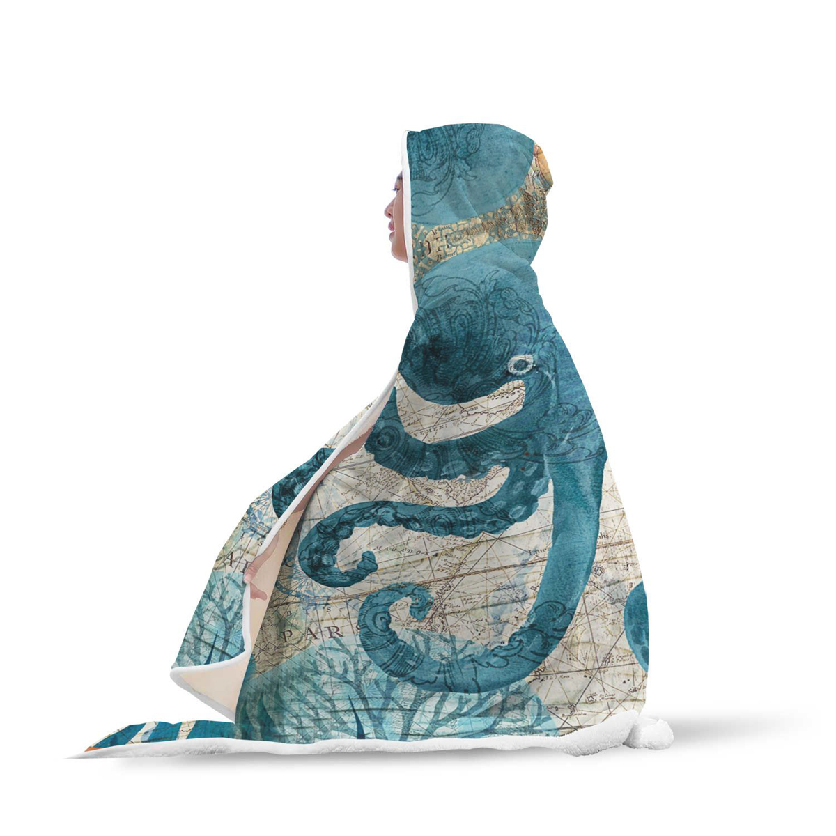 150x200cm-Kid-Adult-Hooded-Blankets-Soft-Ocean-World-Wearable-Throw-Blankets-Cloak-1424009-10