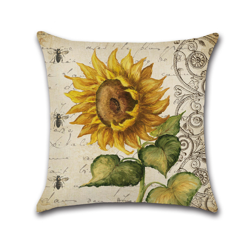 18-X-18-Inches-Sunflower-Throw-Pillow-Case-Green-Cushion-Cover-Cotton-Linen-Decorative-Pillows-Cover-1864586-11