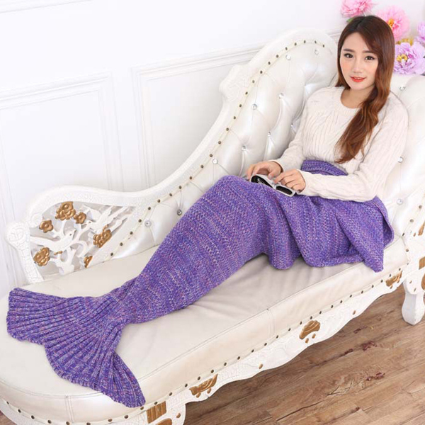 180x90CM-Yarn-Knitting-Mermaid-Tail-Blanket-Cashmese-like-Warm-Super-Soft-Sleep-Bag-Bed-Mat-1094801-2